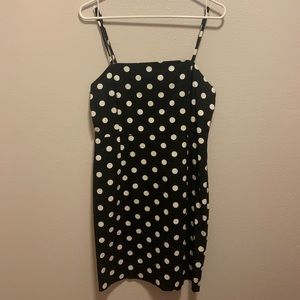 Polka-dot bodycon dress size L